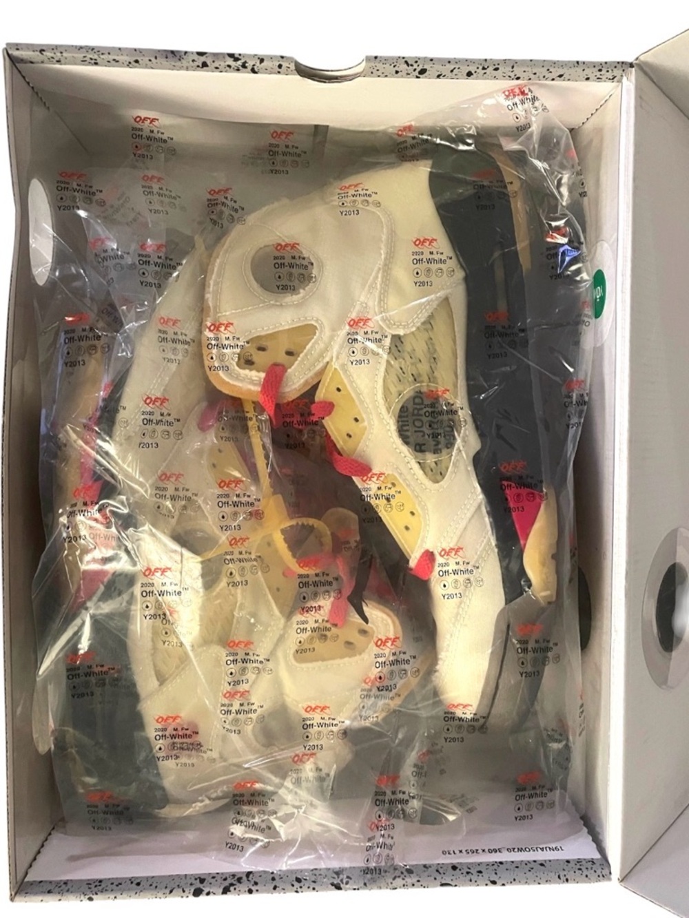 **Nike Off-White x Air Jordan 5 Retro "Sail" – Size 11 (NO INSOLES)** - Picture 9 of 12
